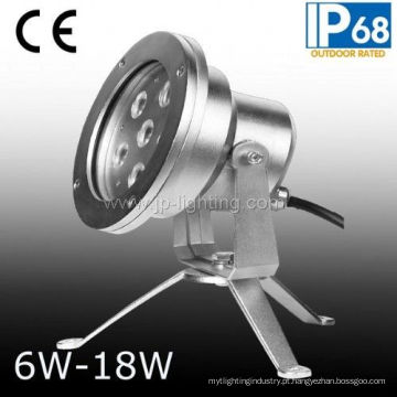 Luz subaquática do diodo emissor de luz do aço inoxidável 6W com tripé (JP95561)